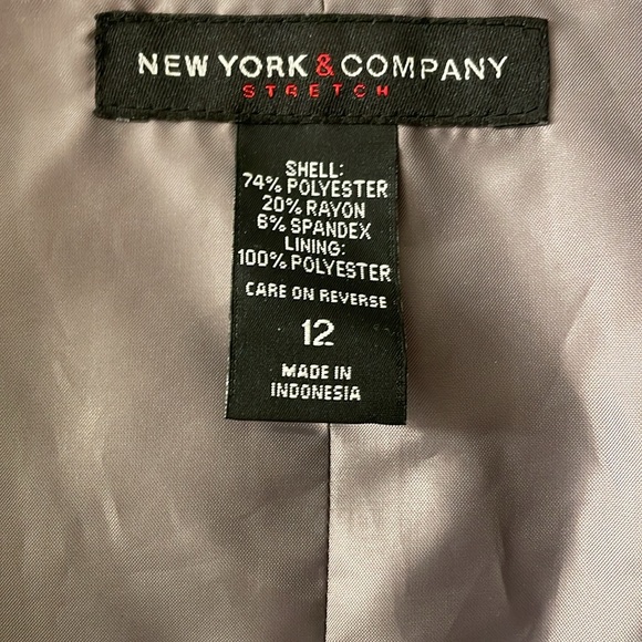 Charcoal gray double breasted vest size 12 - Picture 3 of 6